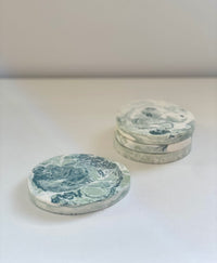 Wesley resin coaster sage