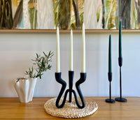 Laquan Candle Holder Black