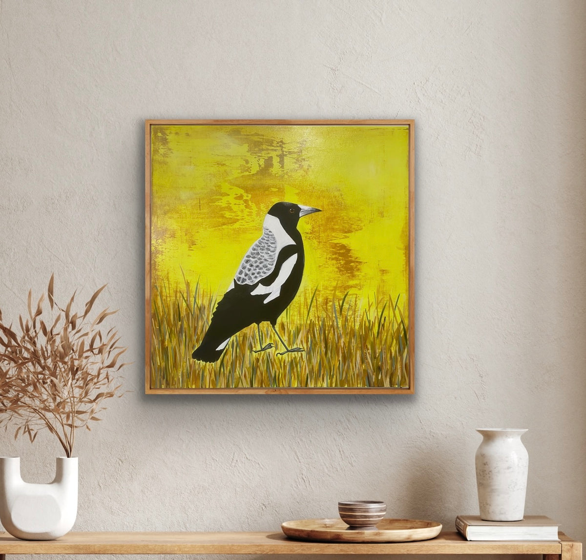 Magpie in the Grass