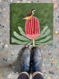 Honeyeater and Banksia