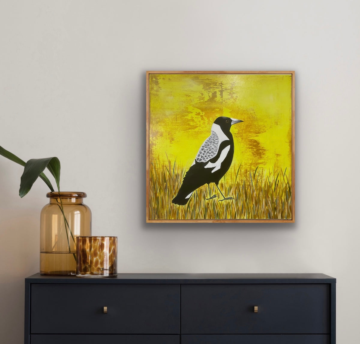 Magpie in the Grass