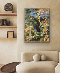 Lyrebird in the Banksia