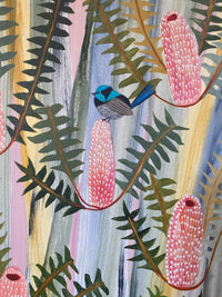 Blush Banksia and Fairy Wrens