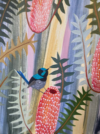 Blush Banksia and Fairy Wrens