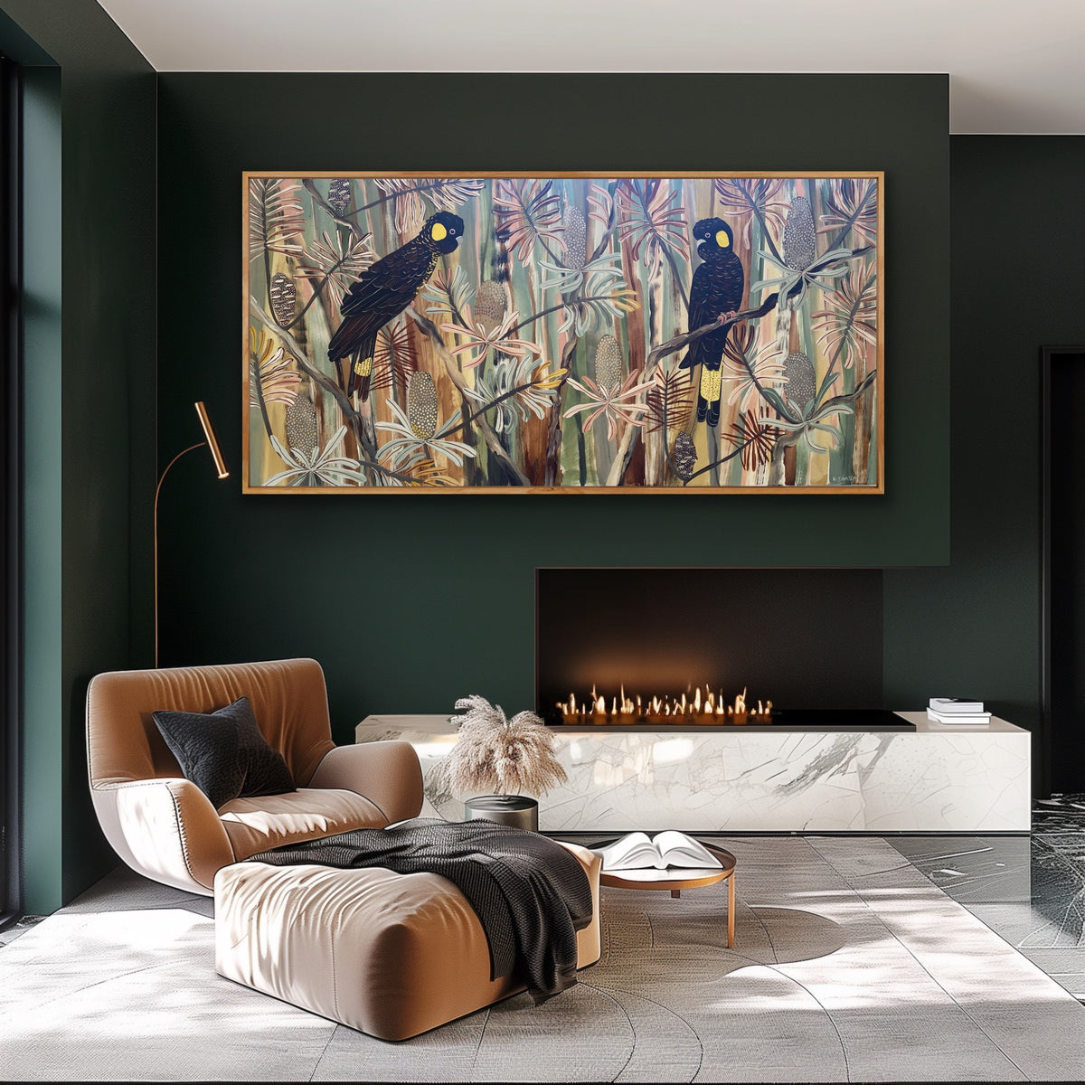 Autumn Black Cockatoos