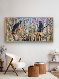 Autumn Black Cockatoos