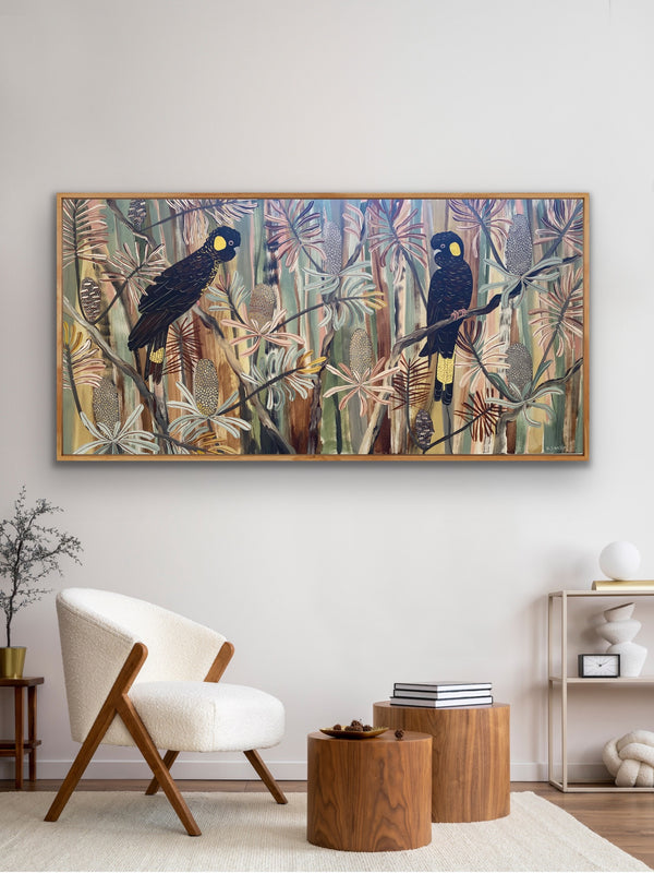 Autumn Black Cockatoos