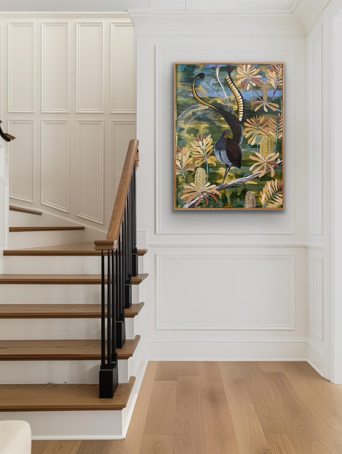 Lyrebird in the Banksia