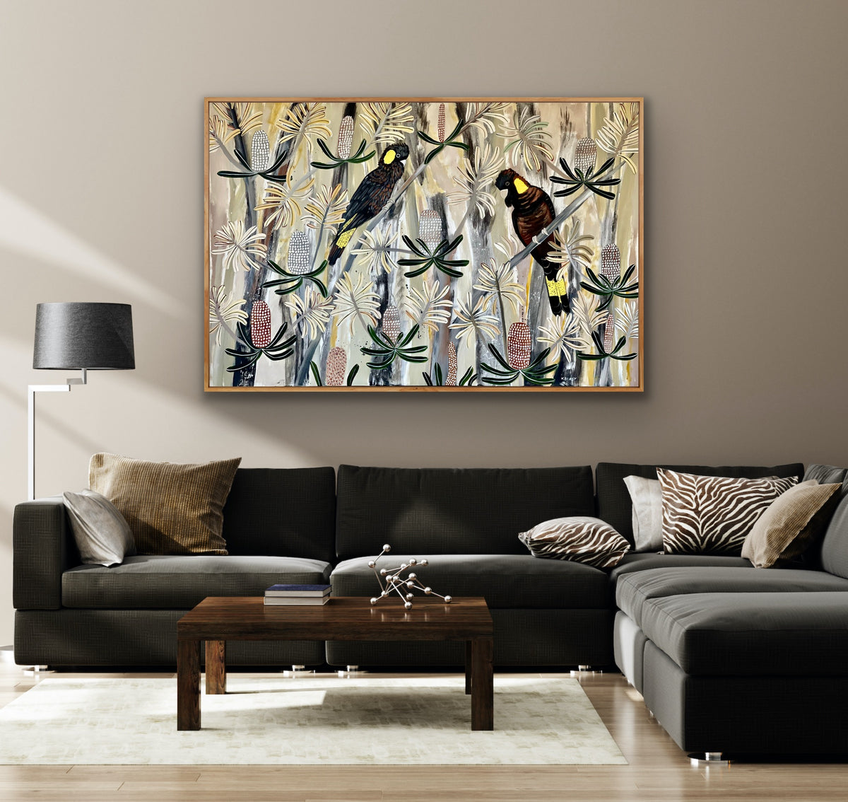 Black Cockatoos in the Natives