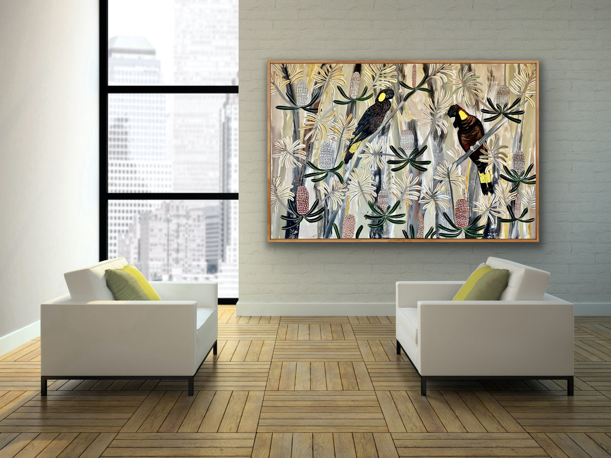 Black Cockatoos in the Natives