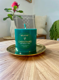 Christmas Pine Needle and Sage Pillars