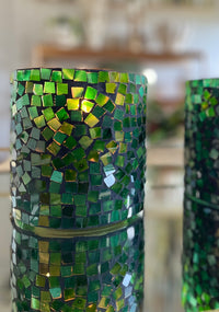 Mosaic Green Votive