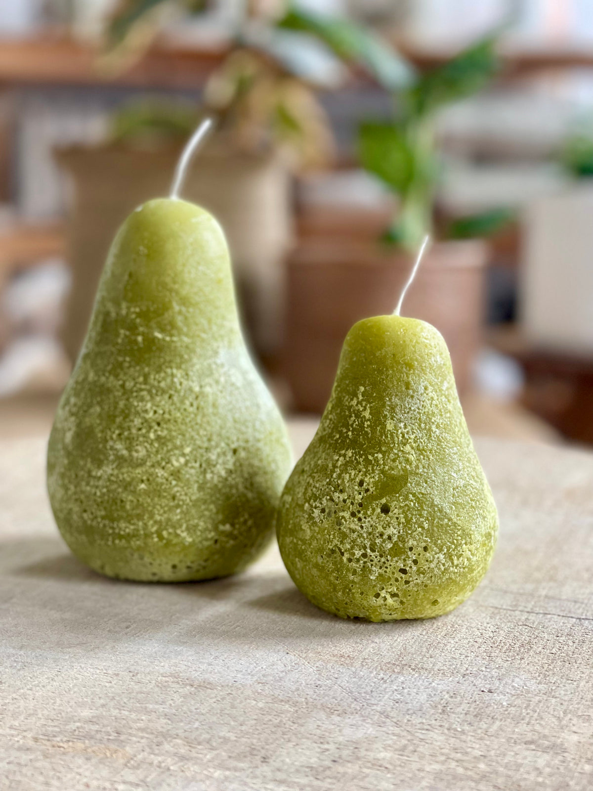 Pear Candle -Moss