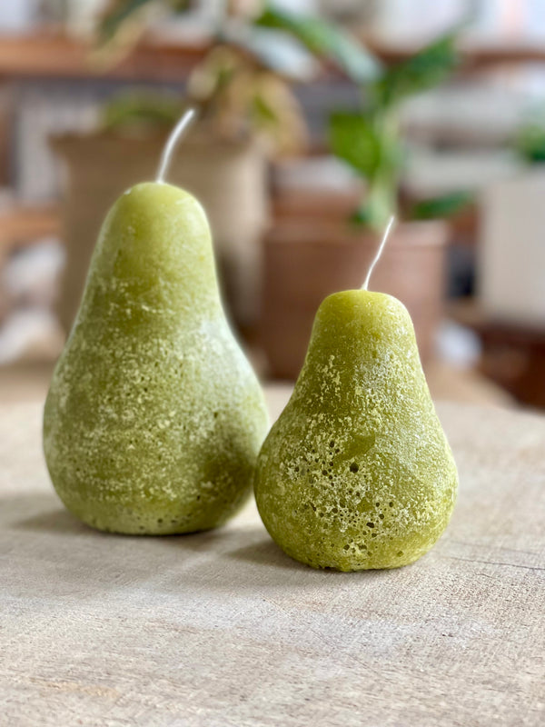 Pear Candle -Moss