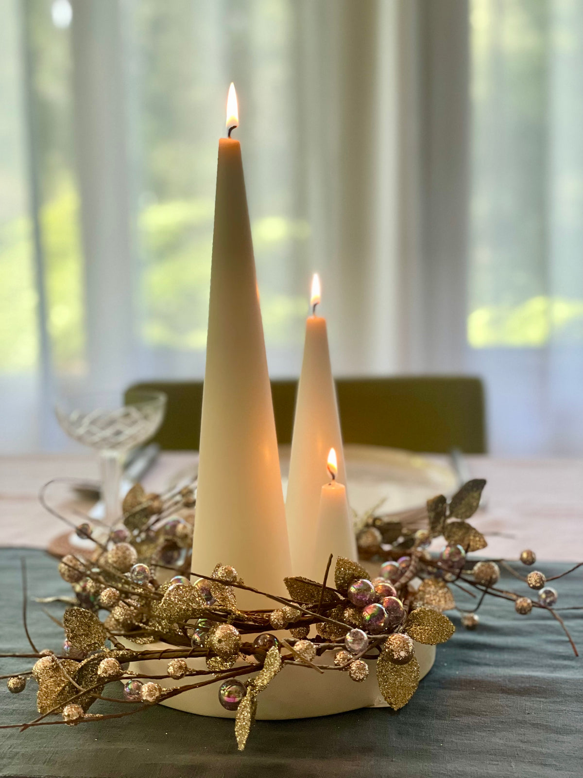 Cone Candle  White
