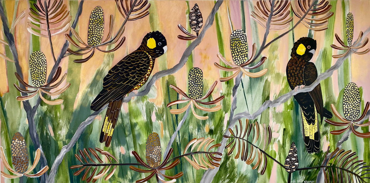 Golden Hour and Black Cockatoos