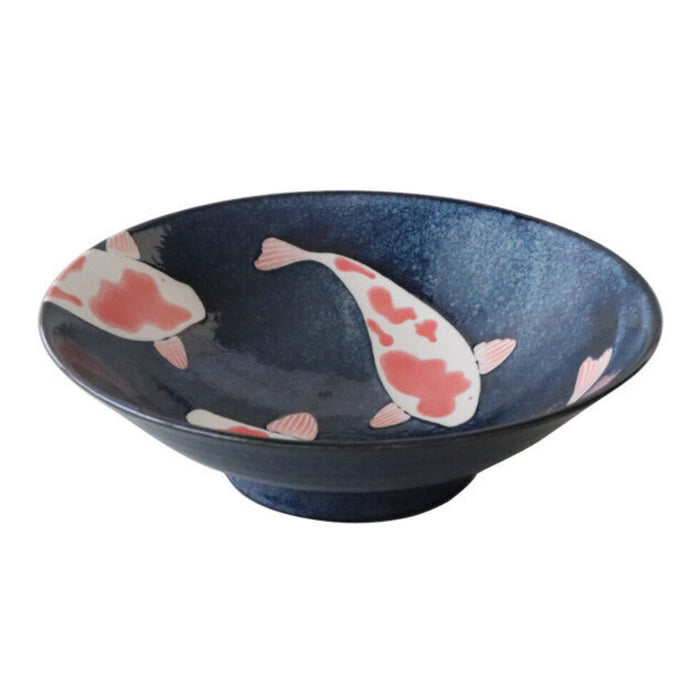 AIZOME KOI CARP - Large Bowl