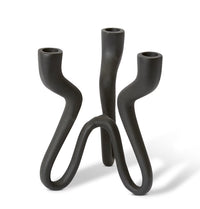 Laquan Candle Holder Black