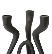 Laquan Candle Holder Black