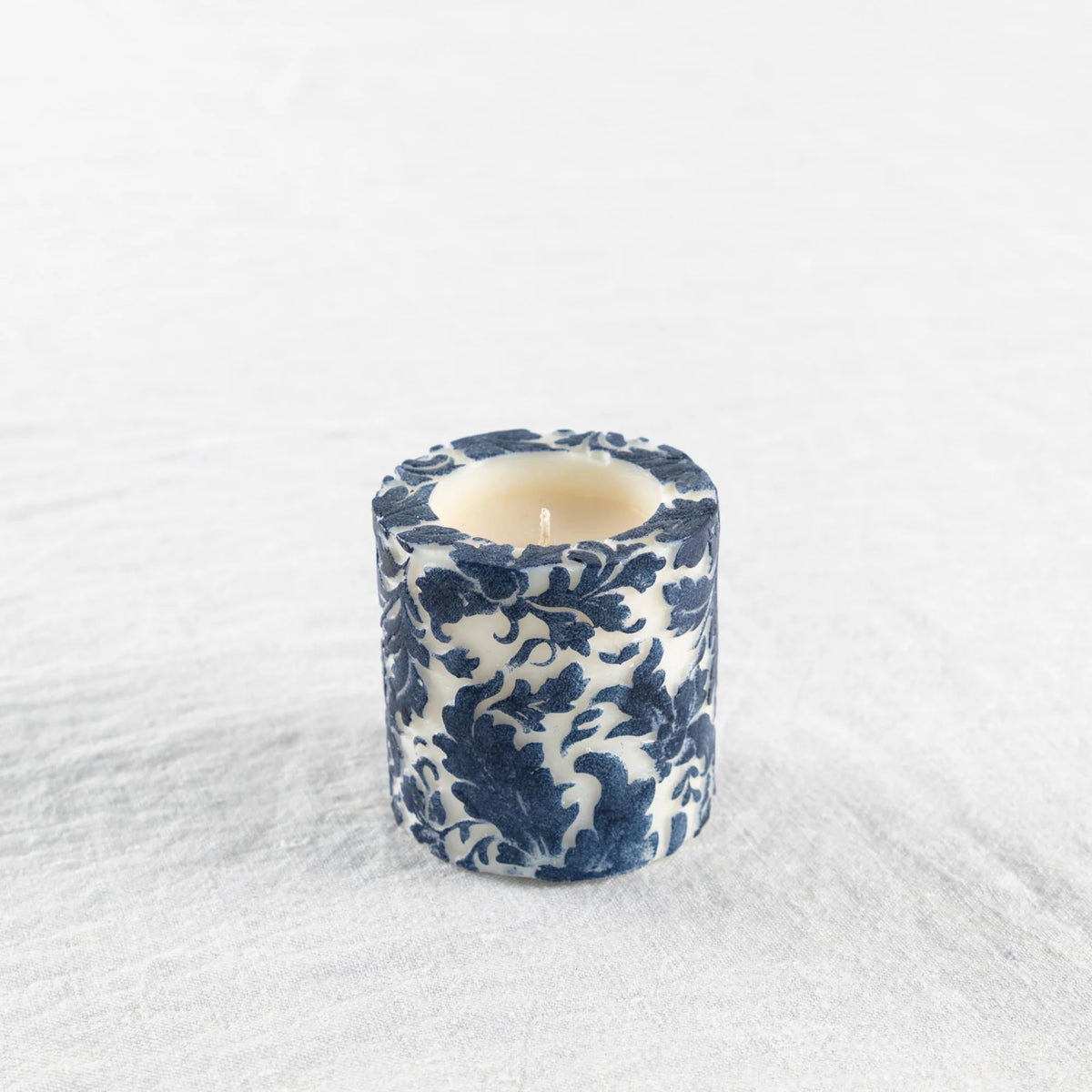 Natural Light - Indigo Damask