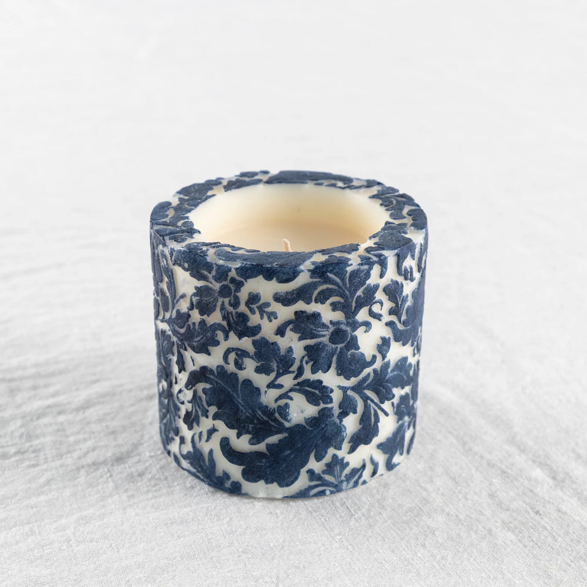 Natural Light - Indigo Damask