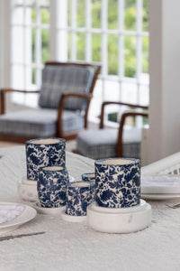 Natural Light - Indigo Damask