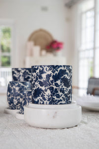 Natural Light - Indigo Damask
