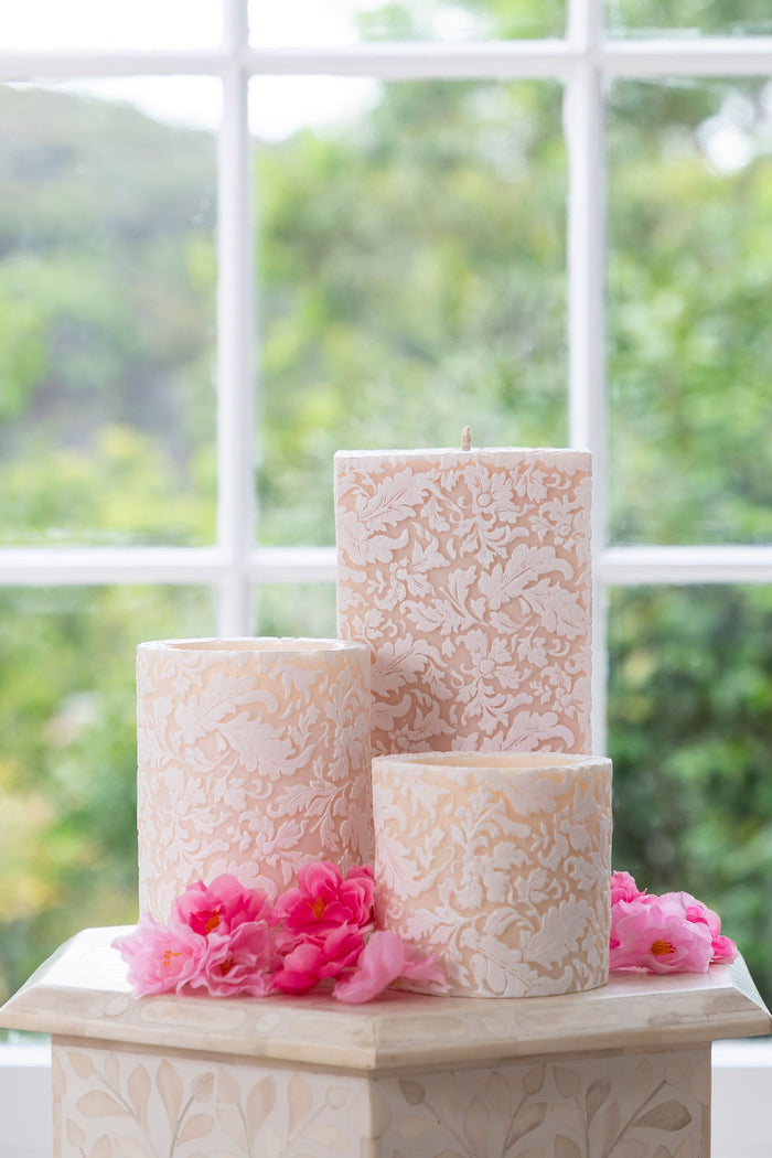 Natural Light - Ivory Damask