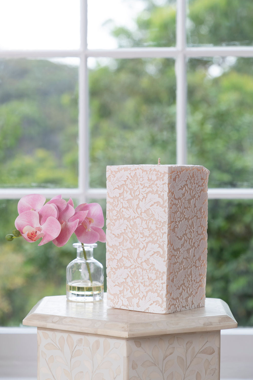 Natural Light - Ivory Damask