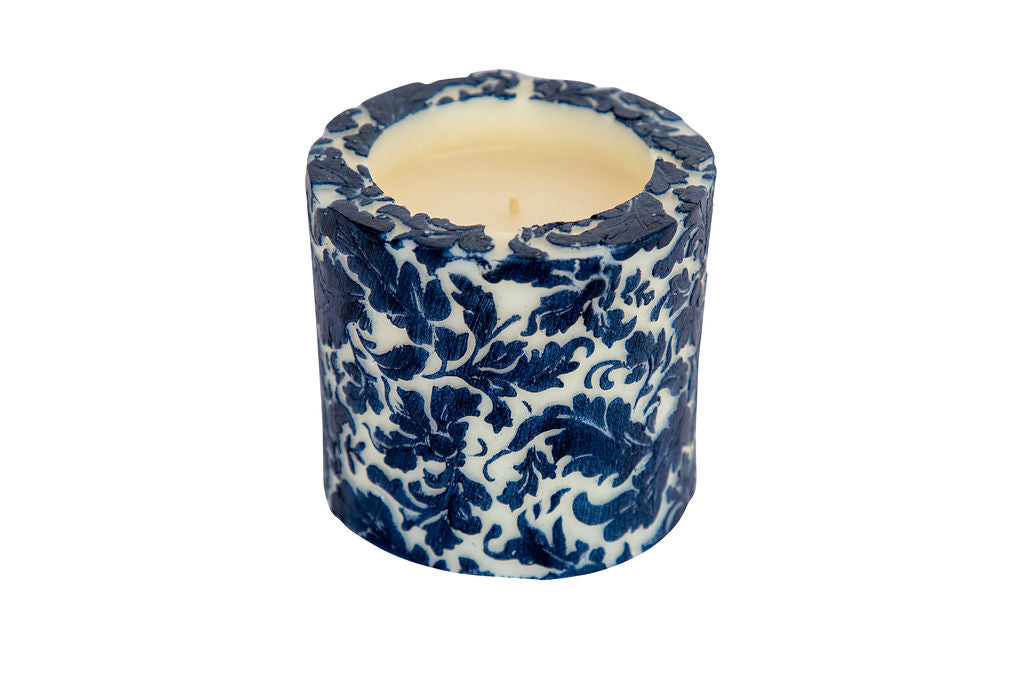Natural Light - Indigo Damask