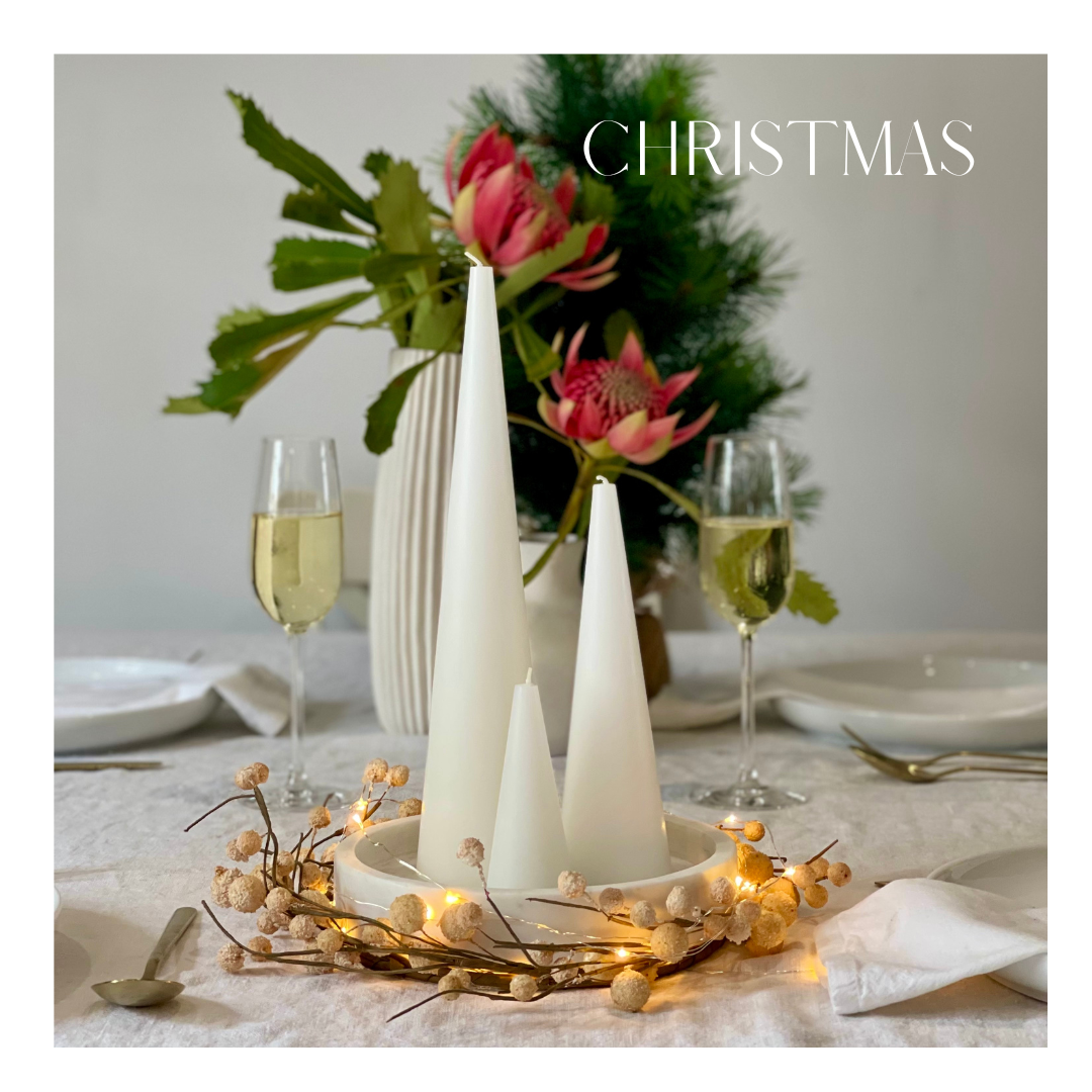 Cone Candle  White