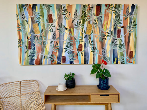 Pardalotes in the Banksia #3