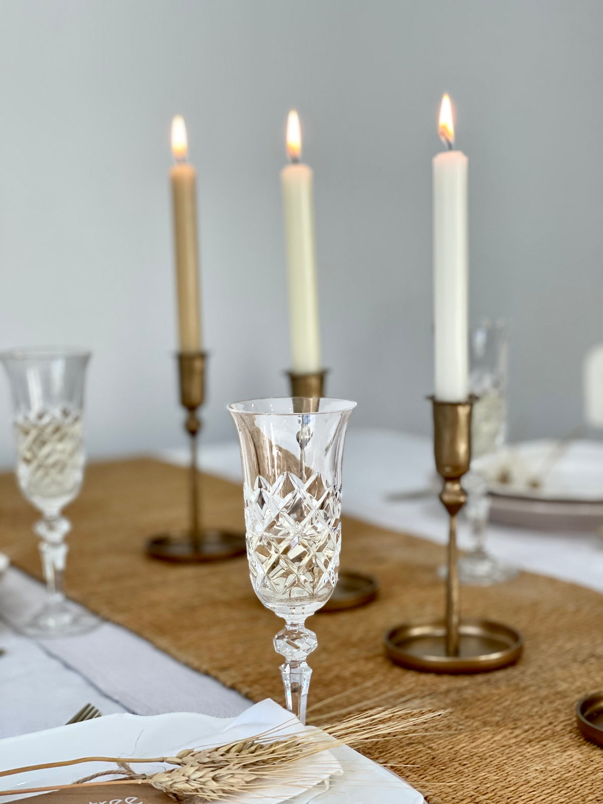 Raine Taper Gold Candlestick
