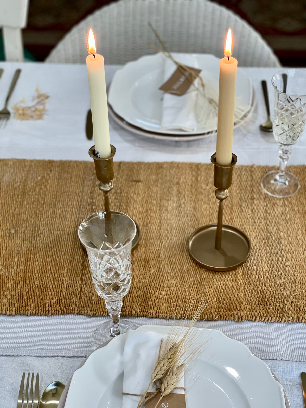 Raine Taper Gold Candlestick