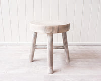 Mele Stool - Whitewash