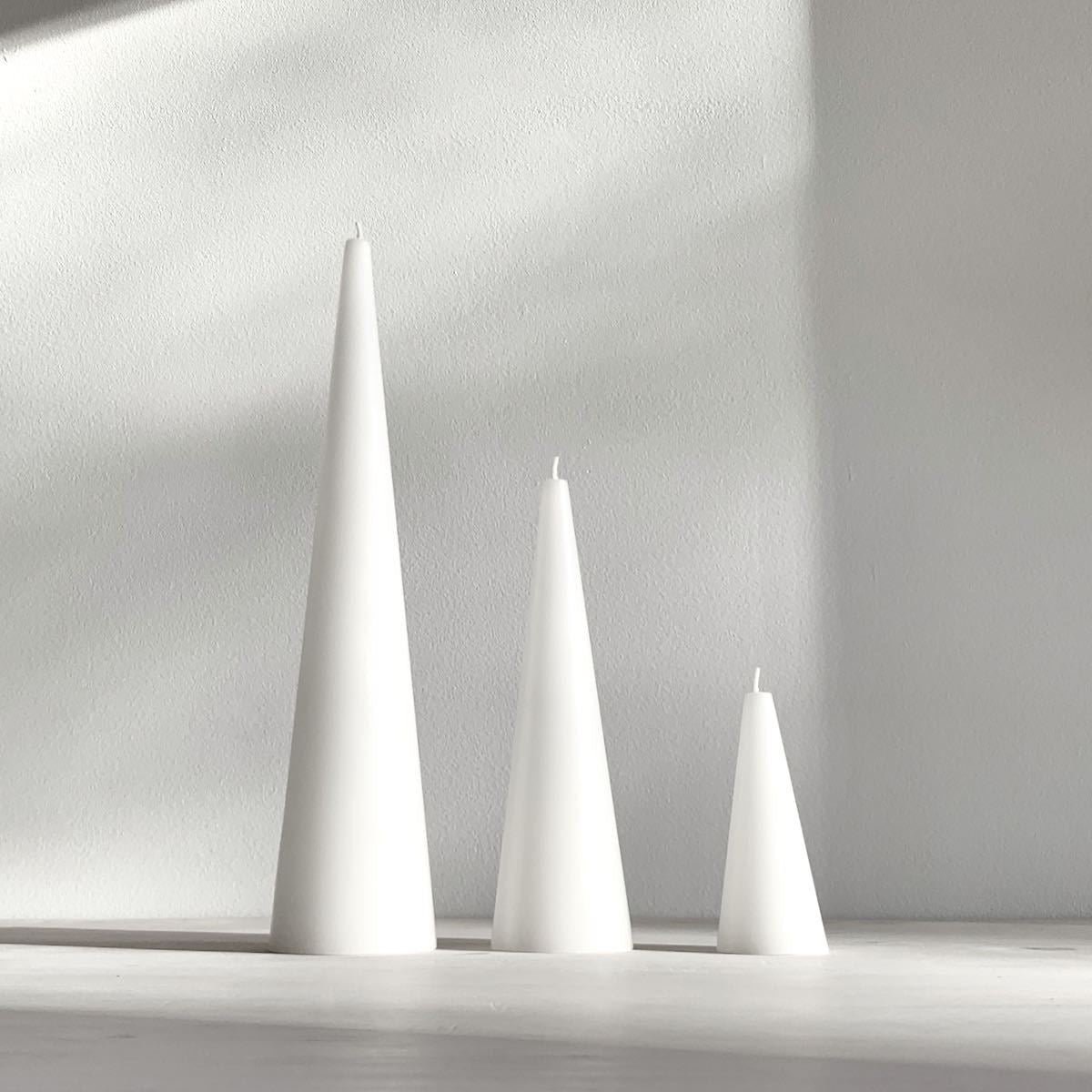 Cone Candle  White