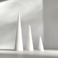 Cone Candle  White