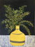 Yellow Vase with Acacia Blossoms