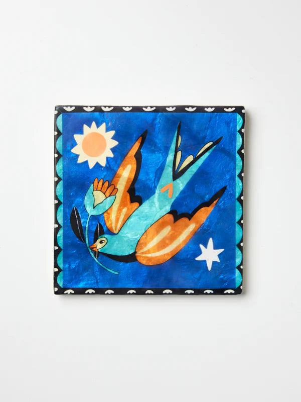 Gardienne Bird Wall Art Blue