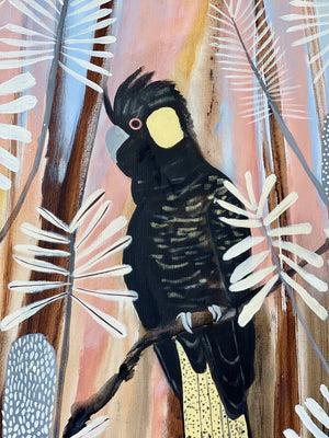 Black Cockatoos at Dusk #3