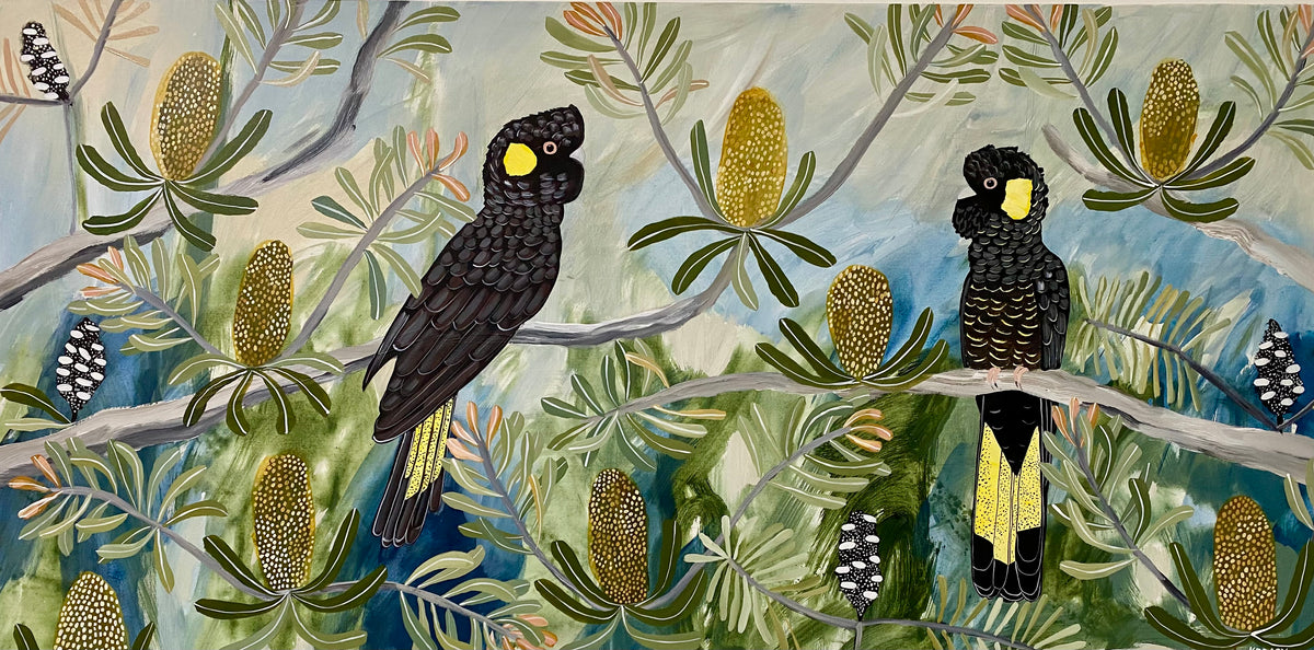 Autumn Black Cockatoos #4