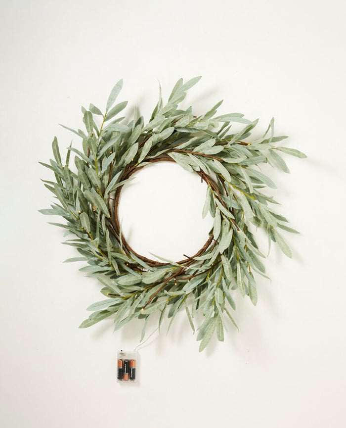 Eucalyptus LED Wreath - Small