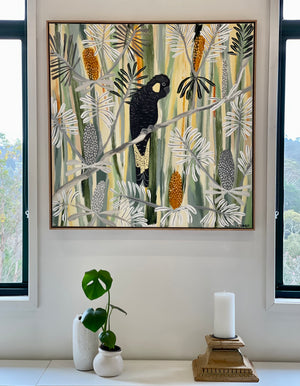 Black Cockatoo at Dawn