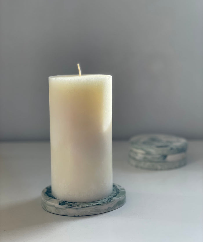 Wesley resin coaster sage