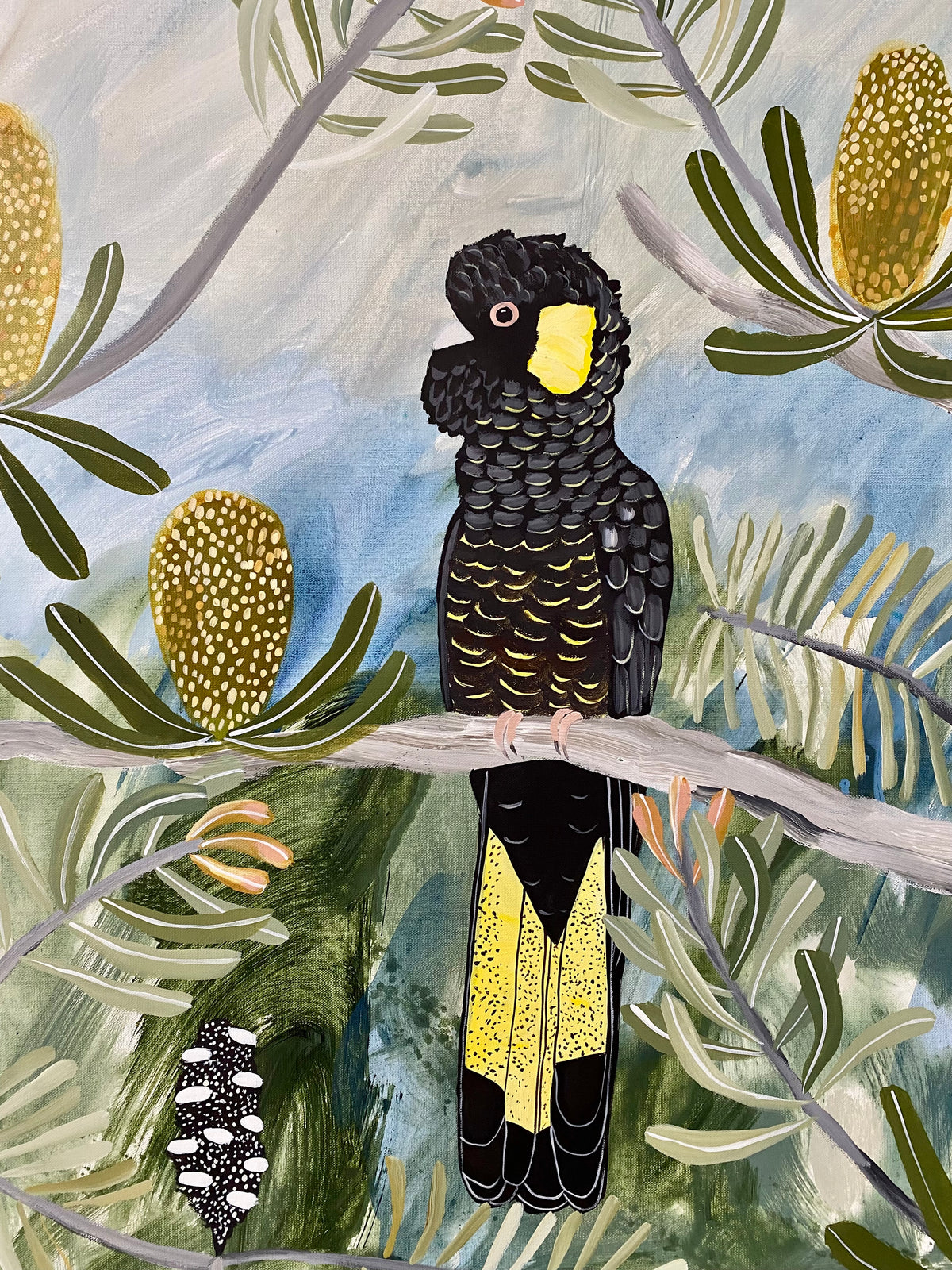Autumn Black Cockatoos #4