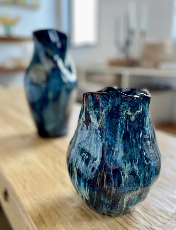 Sueko Vase Blue Beige 23cm