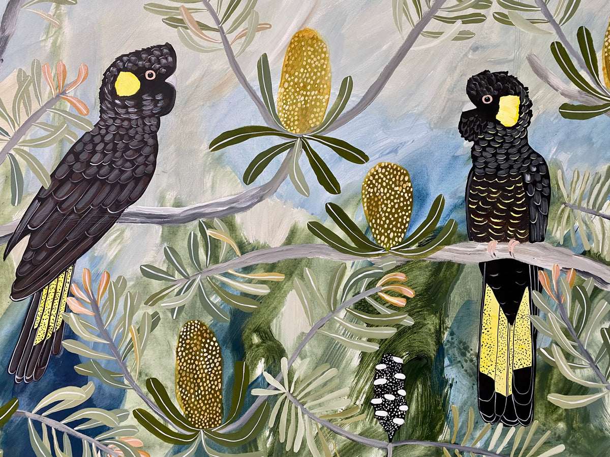 Autumn Black Cockatoos #4