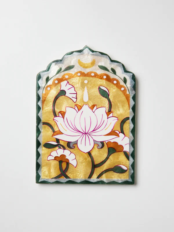 Fleur Lotus Wall Art Yellow