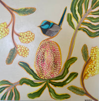 Fairy wren and Natives #2