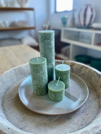 Hearth Candles - Sage Green